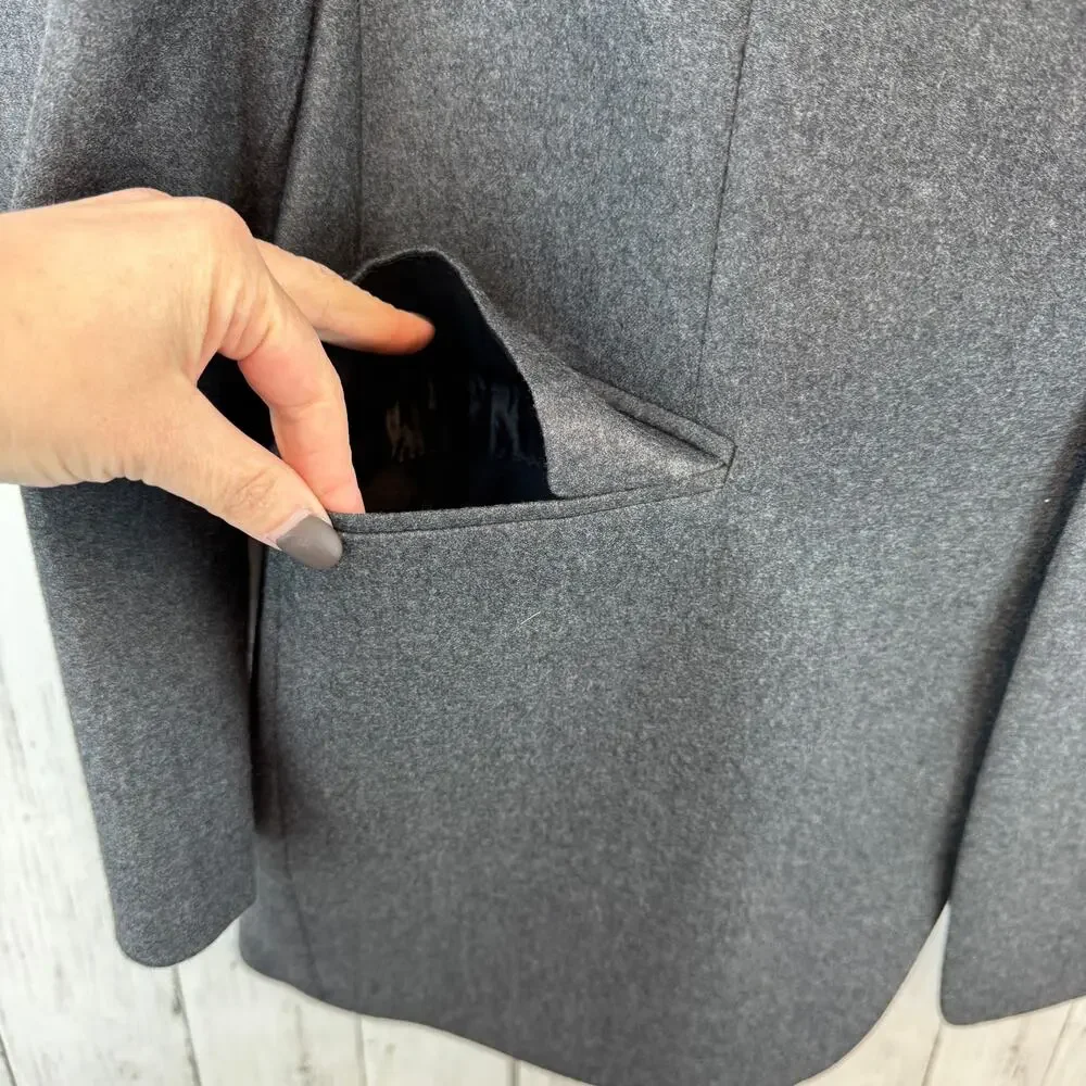 Lauren Ralph Lauren Lord & Taylor Gray Felted Wool Sport Coat Jacket Blazer 44L